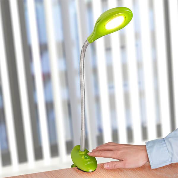 Детская настольная лампа Smart зеленая EUROSVET  326379 Зеленый  - Вид №1