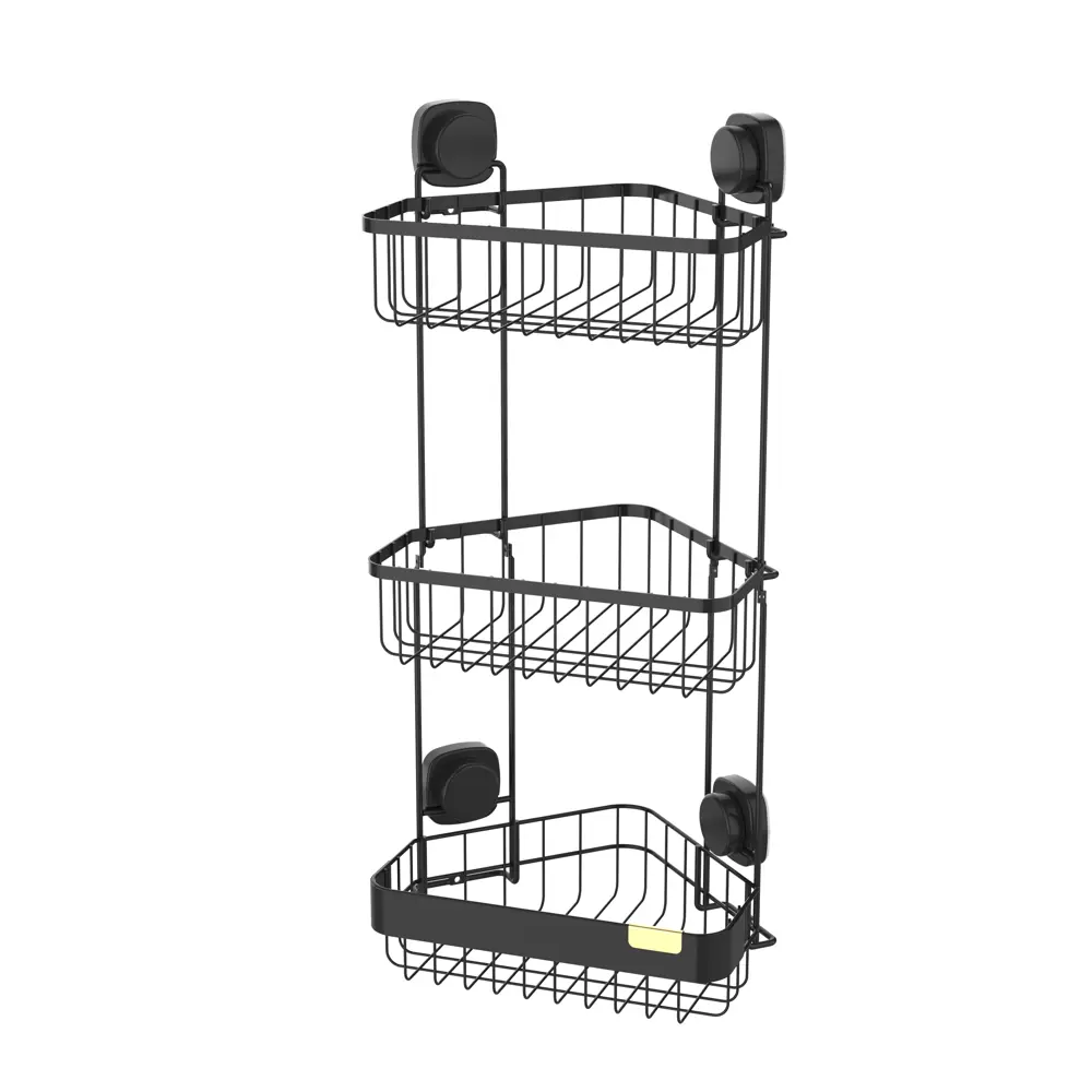 Полка для душа Iddis Soul LM003WC3Bi44 угловая 3 яруса цвет черный STLM-2172895