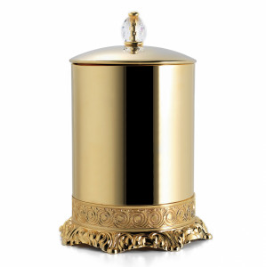 FSS65/05 3SC Урна для мусора из латуни с крышкой D. 22 - H. 33 Classico