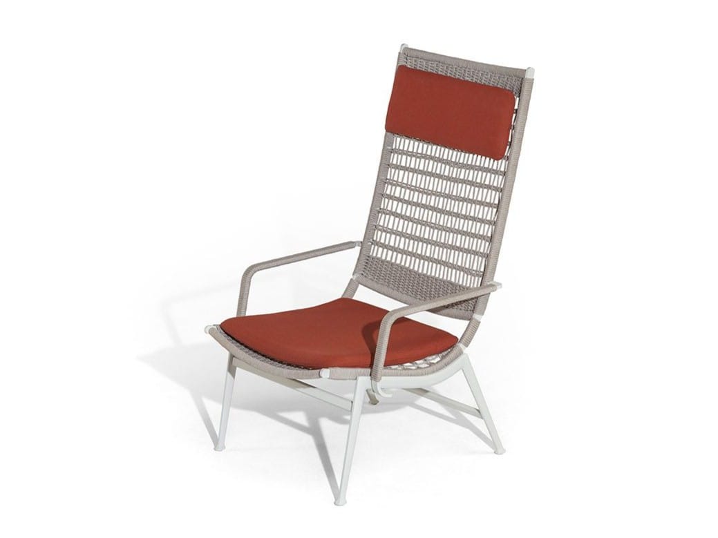Веревочное садовое кресло с подлокотниками Poltrona Frau Boundless Living Outdoor Collections ARCH-00037474 - Вид №1