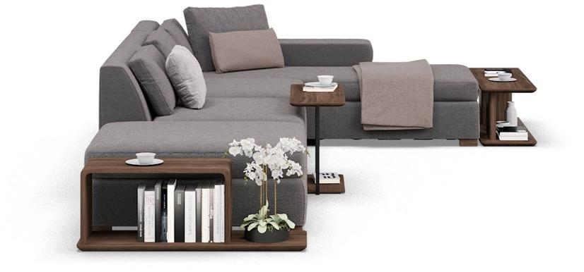 DE.CI Прямоугольный журнальный столик из орехового дерева Claw 12-lit-01-t - Вид №4