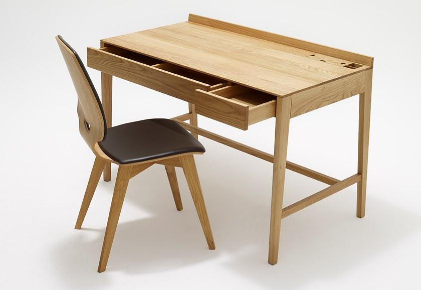 sixay furniture Прямоугольный письменный стол из массива дерева с ящиками Theo sun-id-1497103 - Вид №1