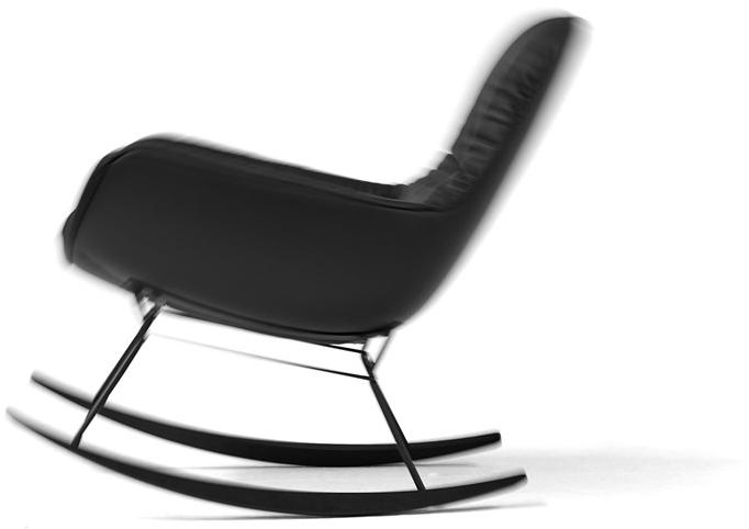 Freifrau Кресло-качалка в коже с подлокотниками Leya sun-id-1479912 - Вид №3