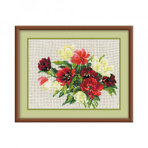 1065 Набор для вышивания Тюльпаны 30 х 24 см RIOLIS Сотвори Сама