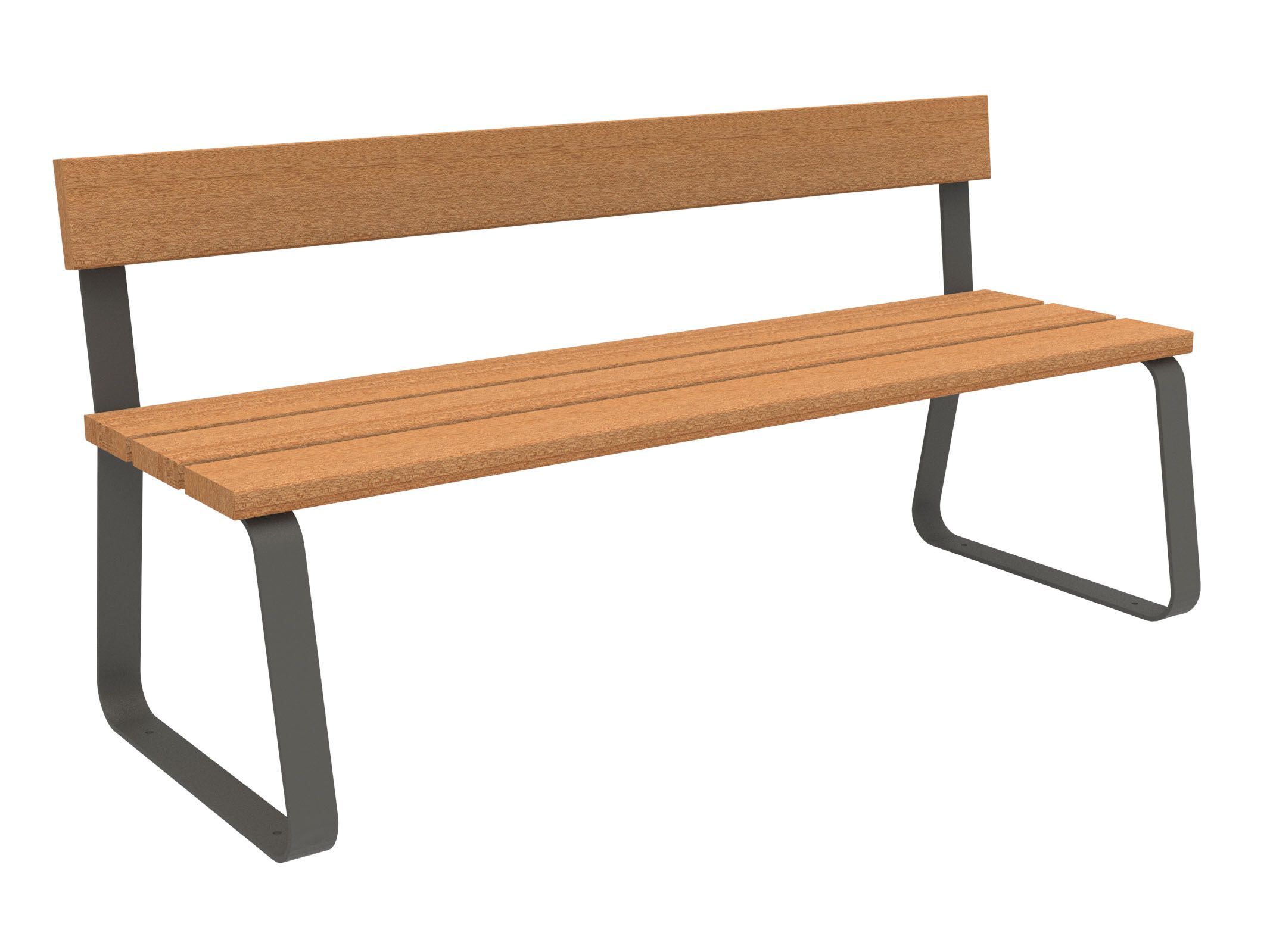 Скамья из окуме со спинкой Lazzari Sunny ARCH-00105754 - Вид №11