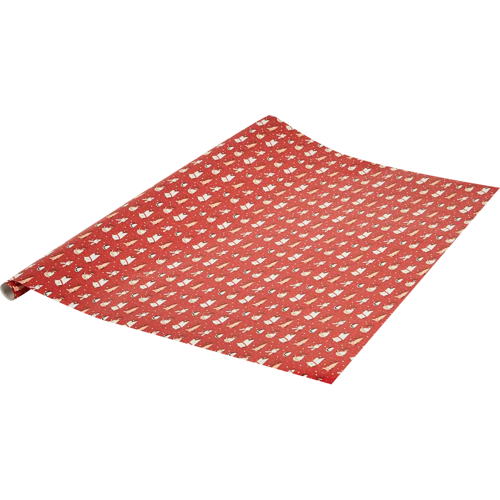 Бумага подарочная 80 г/м2 100x70 см красный, белый Santreyd STLM-2065474 - Вид №1