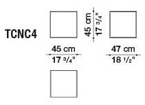 B&B Italia Outdoor Квадратный журнальный столик из керамогранита Canasta '13 sun-id-1353577 - Вид №1