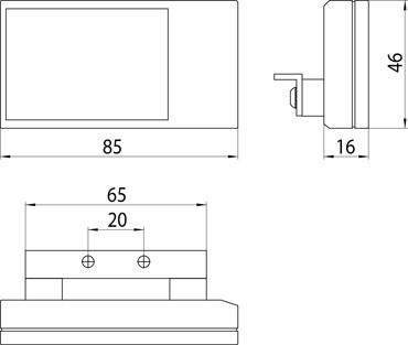 Emco Bad Кнопка смыва для унитаза System2 3585 000 00 - Вид №1