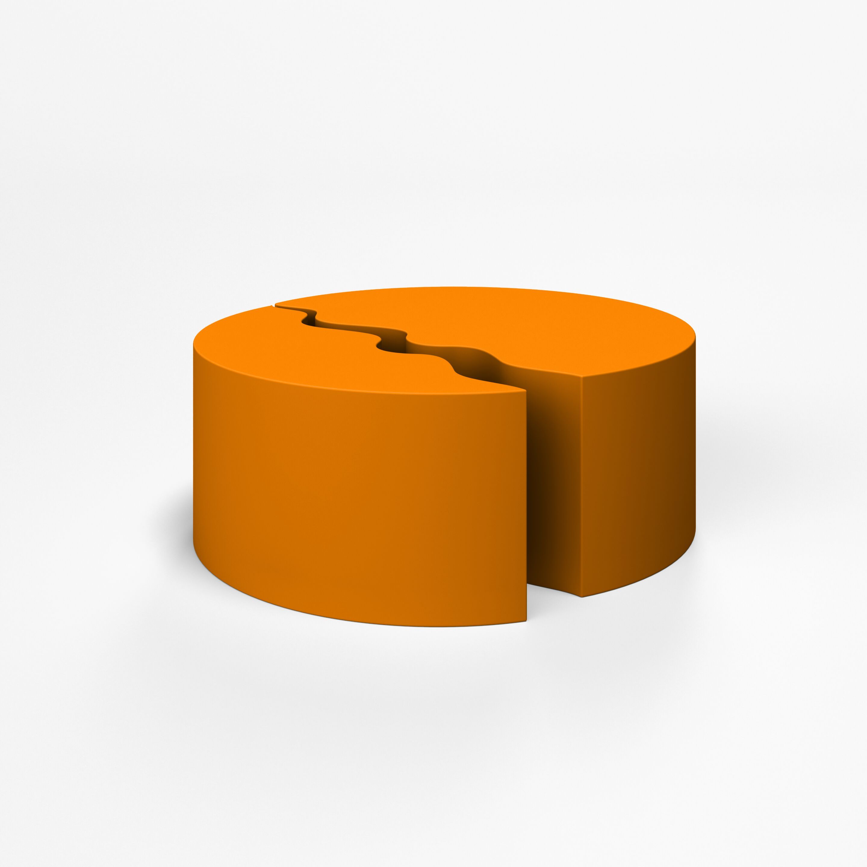 Круглый модульный пуф с пенопластовым покрытием SIXINCH DUAL ARCH-00096567 - Вид №12