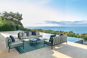 Алюминиевый садовый пуф