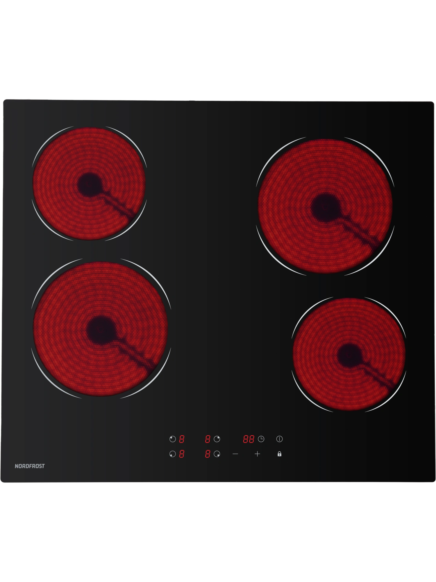 9247044 Электрическая варочная поверхность NORDFROST EM 6049 B STDN-0062769 - Вид №1