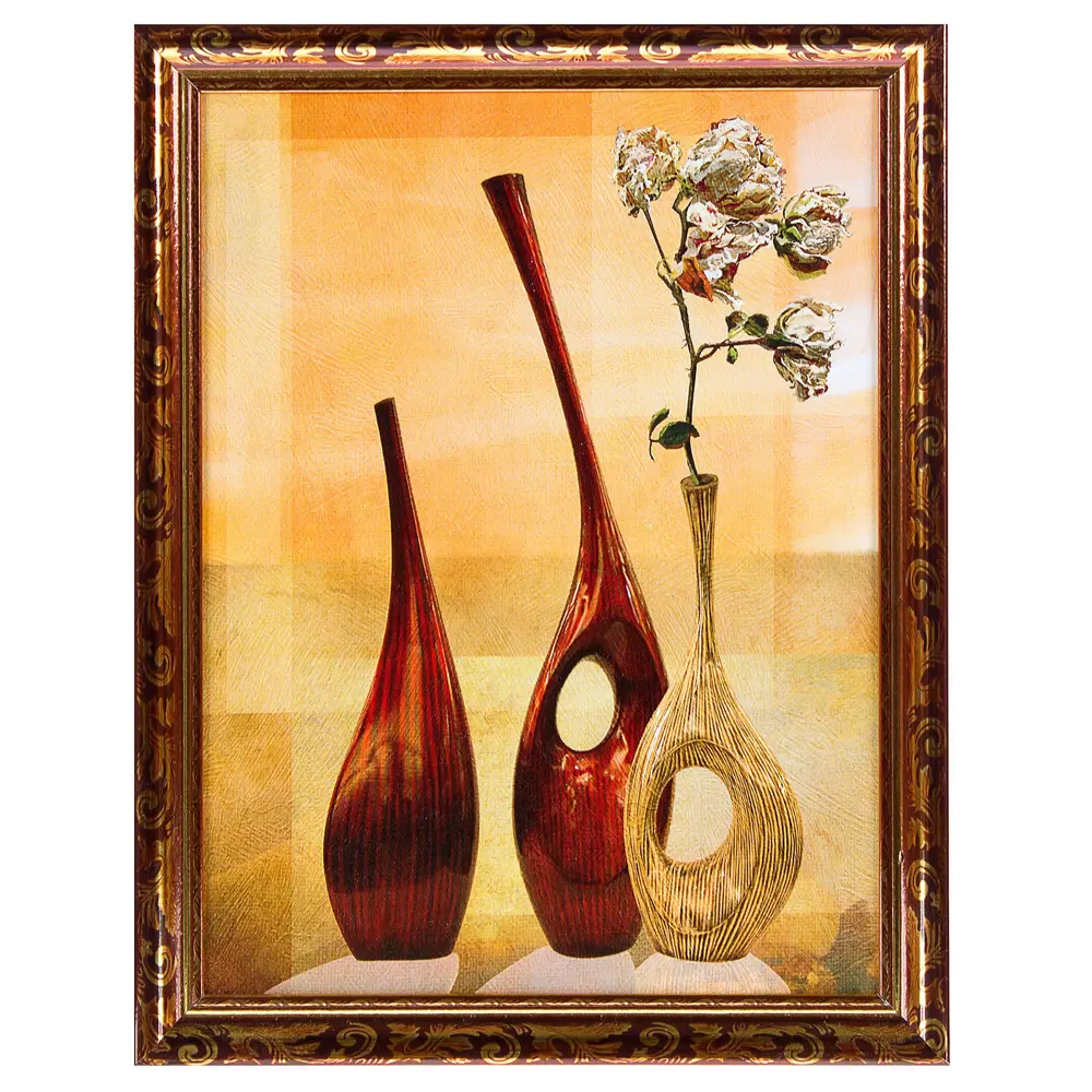 Постер в раме 30х40 см «Три вазы» Santreyd STLM-2147733