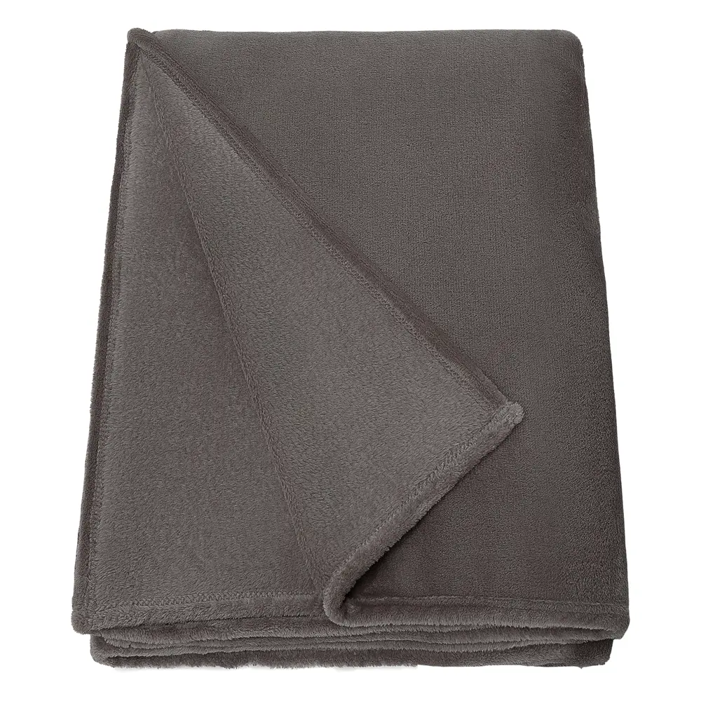 Плед KREAFORTA Flandria 200x220 см микрофибра цвет серо-коричневый STLM-2157822