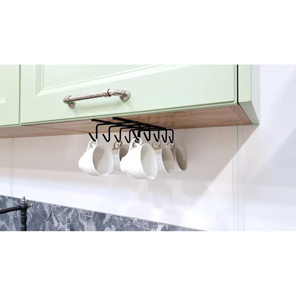 Держатель для кружек KONSENSA 14x7.5x27.5 см сталь цвет черный STLM-2175375 - Вид №1