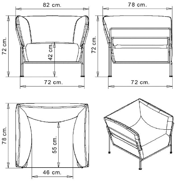 Тканевое кресло Et al Ari ARCH-00024024 - Вид №14