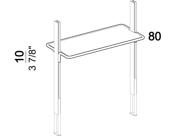 Книжный шкаф из стекла и металла Arketipo ROXANNE ARCH-00090993 - Вид №24