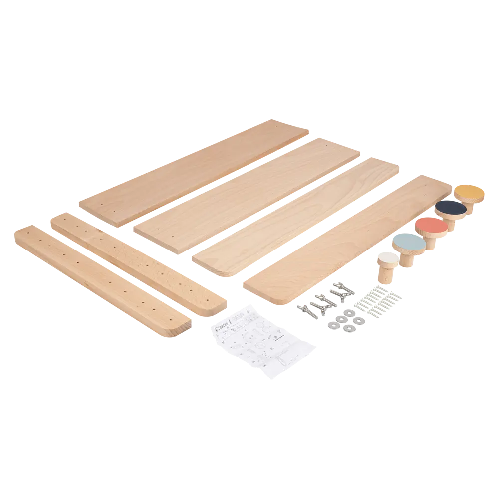 Вешалка настенная 5 крючков Koloro 43.4x60x7.6 см цвет разноцветный Santreyd STLM-2169328 - Вид №2