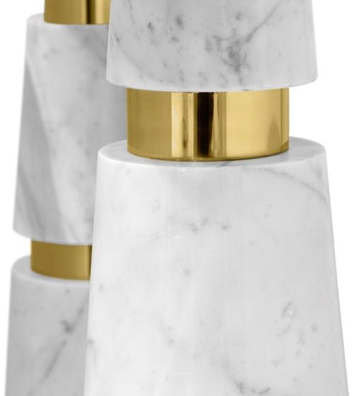 KOKET Консоль в форме полумесяца из каррарского мрамора Avalanche sun-id-1490708 - Вид №6