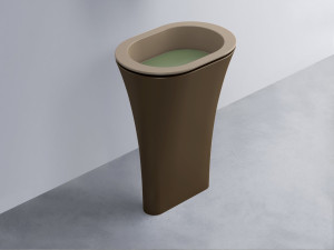 AMLA65-AN+AMPILO-AG+AMCOLO-CA Раковина Amedeo Ovale отдельностоящая cielo Enjoy + Amedeo