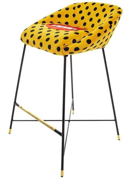 Seletti Высокий табурет из ткани со спинкой Seletti wears toiletpaper 16167 - Вид №1