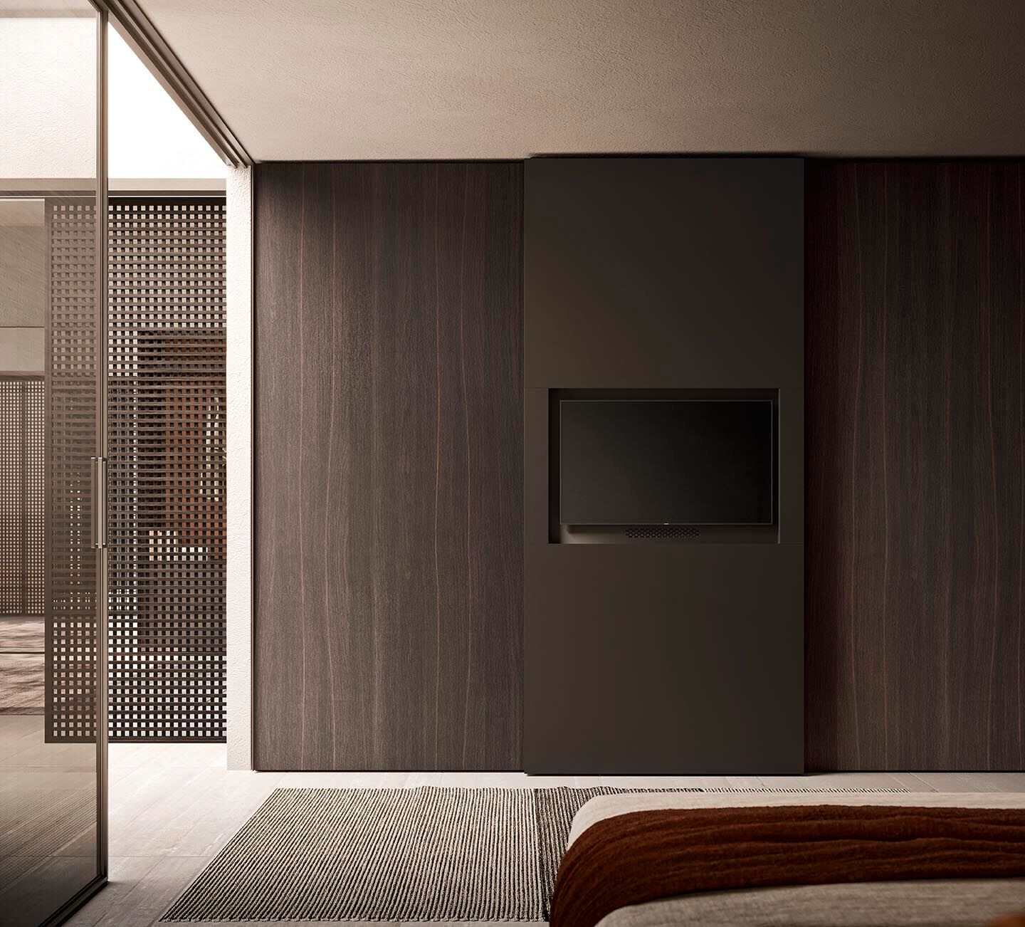 Оборудованная стена с подставкой для телевизора Alf DaFrè покер ARCH-00147283 - Вид №7