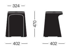 Полипропиленовый стул с мягким сиденьем Sellex HANDY ARCH-00088956 - Вид №3