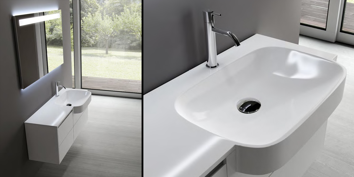 Комплект мебели №5 128,4 см Antonio Lupi PIANA Antoniolupi 5PIANA - Вид №1