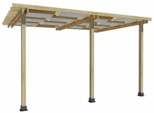 Zuri Design Пристроенная пергола в пихте  G-01-pvd1 / g-01-pvd2