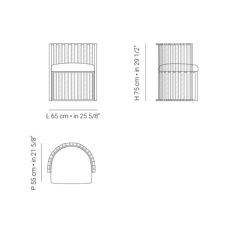 Алюминиевый садовый стул Braid Metropolitan ARCH-00113460 - Вид №2