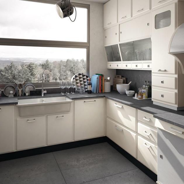 Marchi Cucine Лаковая оборудованная кухня с полуостровом Saint louis sun-id-1444898 - Вид №1