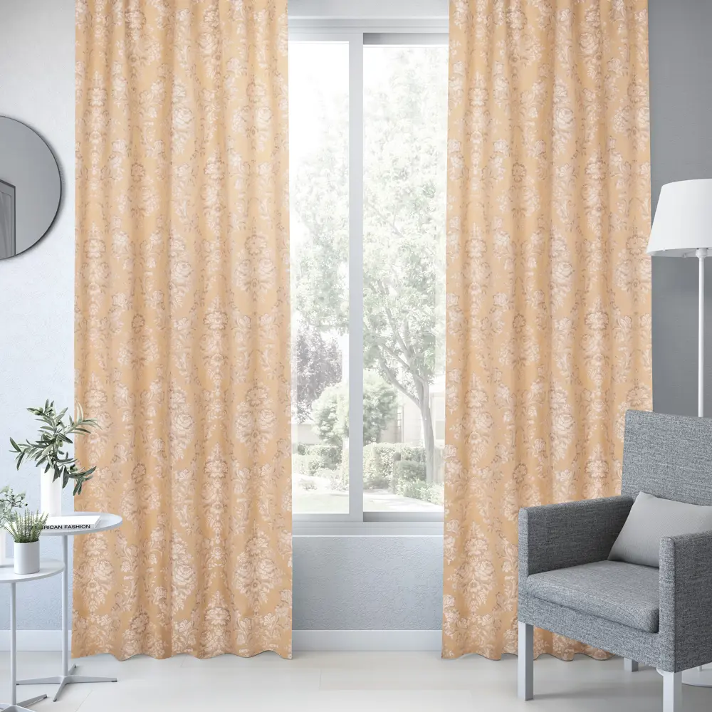 Штора на ленте Octavia 160x280 см цвет жёлтый 83406869 STLM-2064447 INSPIRE  - Вид №3