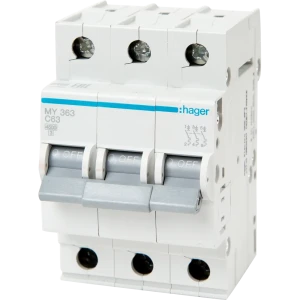 Автоматический выключатель Hager MY363 3P C63 А 4.5 кА 12868456 STLM-2064897