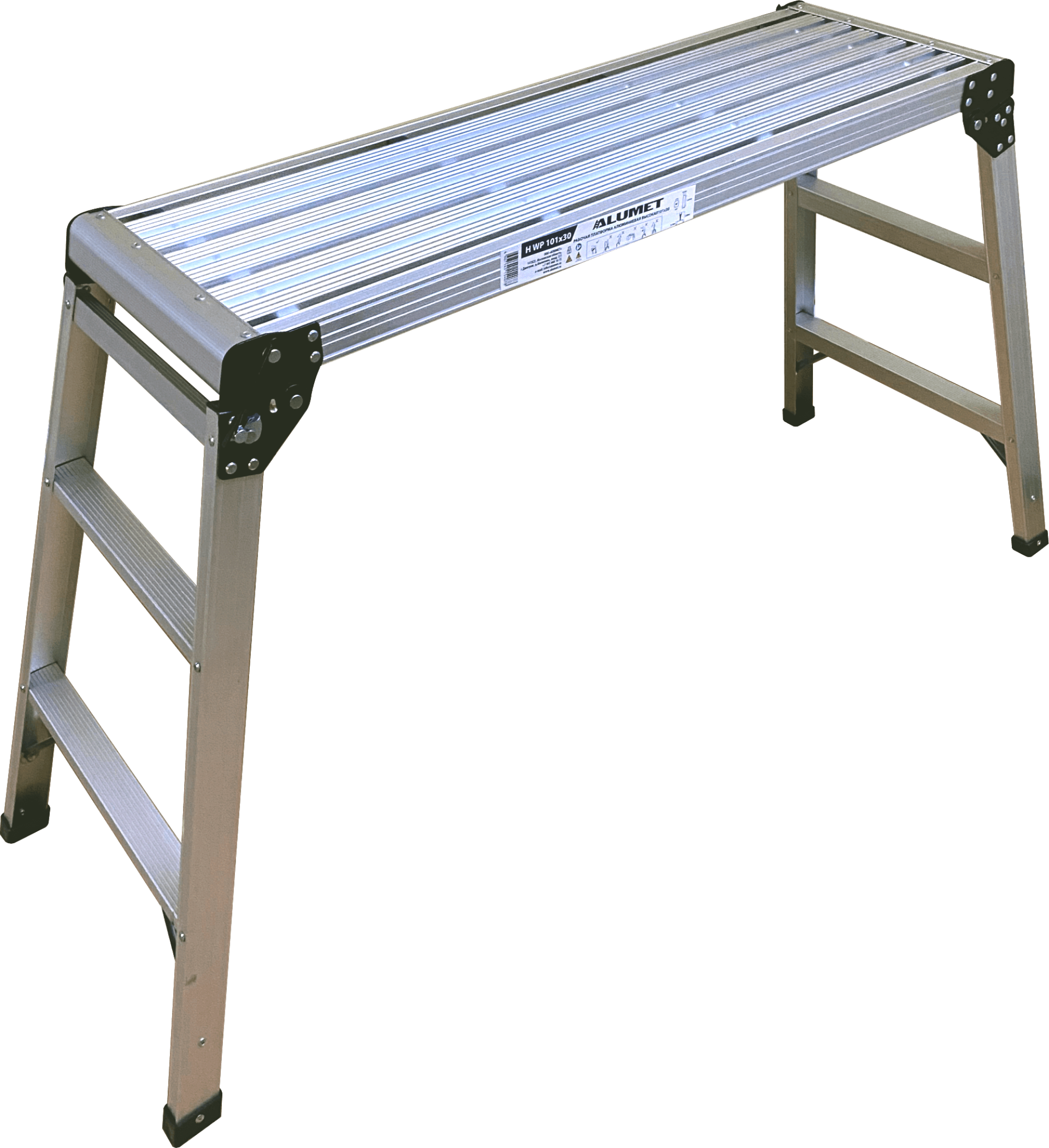 Рабочая платформа алюминиевая Высокая  HWP 101х30 ALUMET  - Вид №2