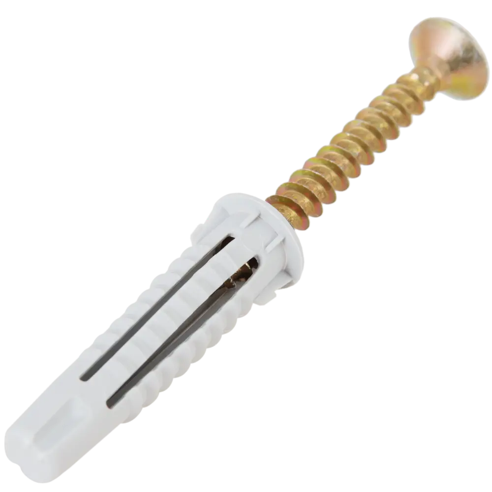 Дюбель-шуруп потайной 6x30 мм нейлон цвет серый ЕВРОПАРТНЕР STLM-2197795