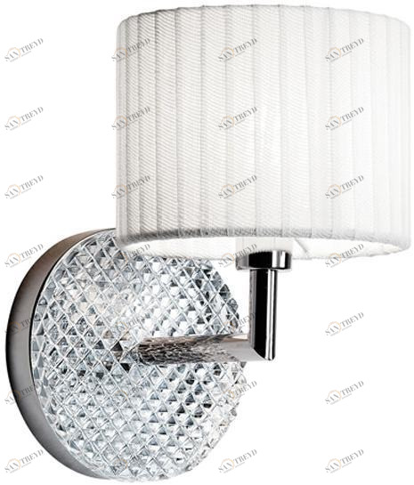 Fabbian Настенный светильник из хромированного металла Diamond swirl sun-id-1459535