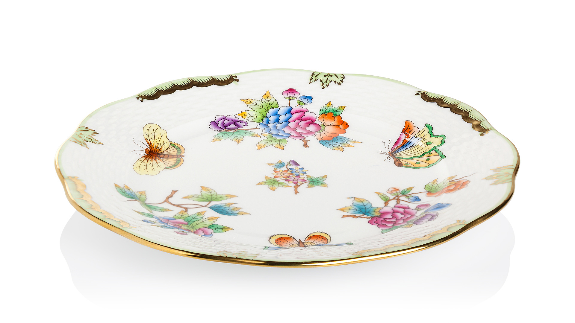 53402 Herend Тарелка десертная 19см "Виктория Блу" Фарфор, Керамика  - Вид №1