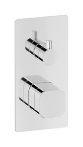 Комплект внешних частей для настенного прогрессивного смесителя на 3 потребителя. WE ARE IB eo312cc_1 Chrome Elio