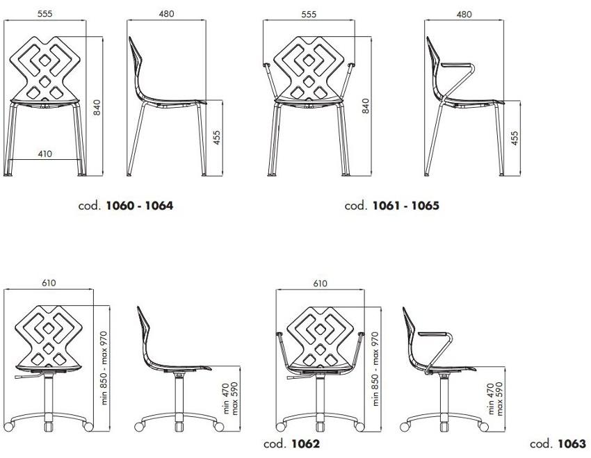 ALMA DESIGN Стул из полипропилена штабелируемый с подлокотниками Zahira sun-id-1396335 - Вид №3