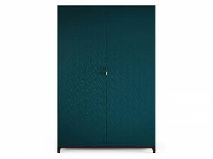 Шкаф распашной двухдверный бирюзовый Case THE IDEA  210349 Синий