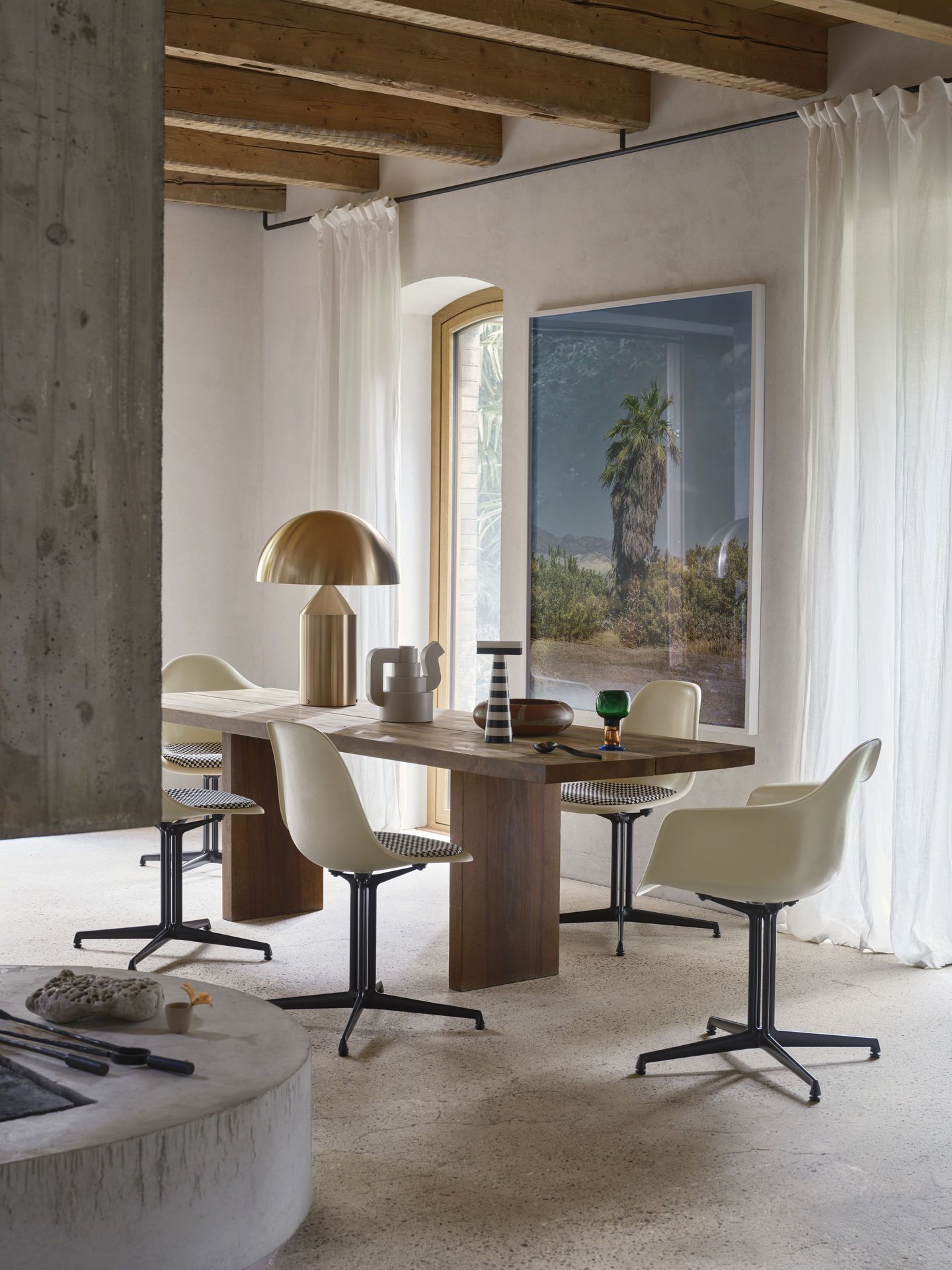 Стул из стекловолокна с подлокотниками VITRA Eames Fiberglass Chair ARCH-00033184 - Вид №8