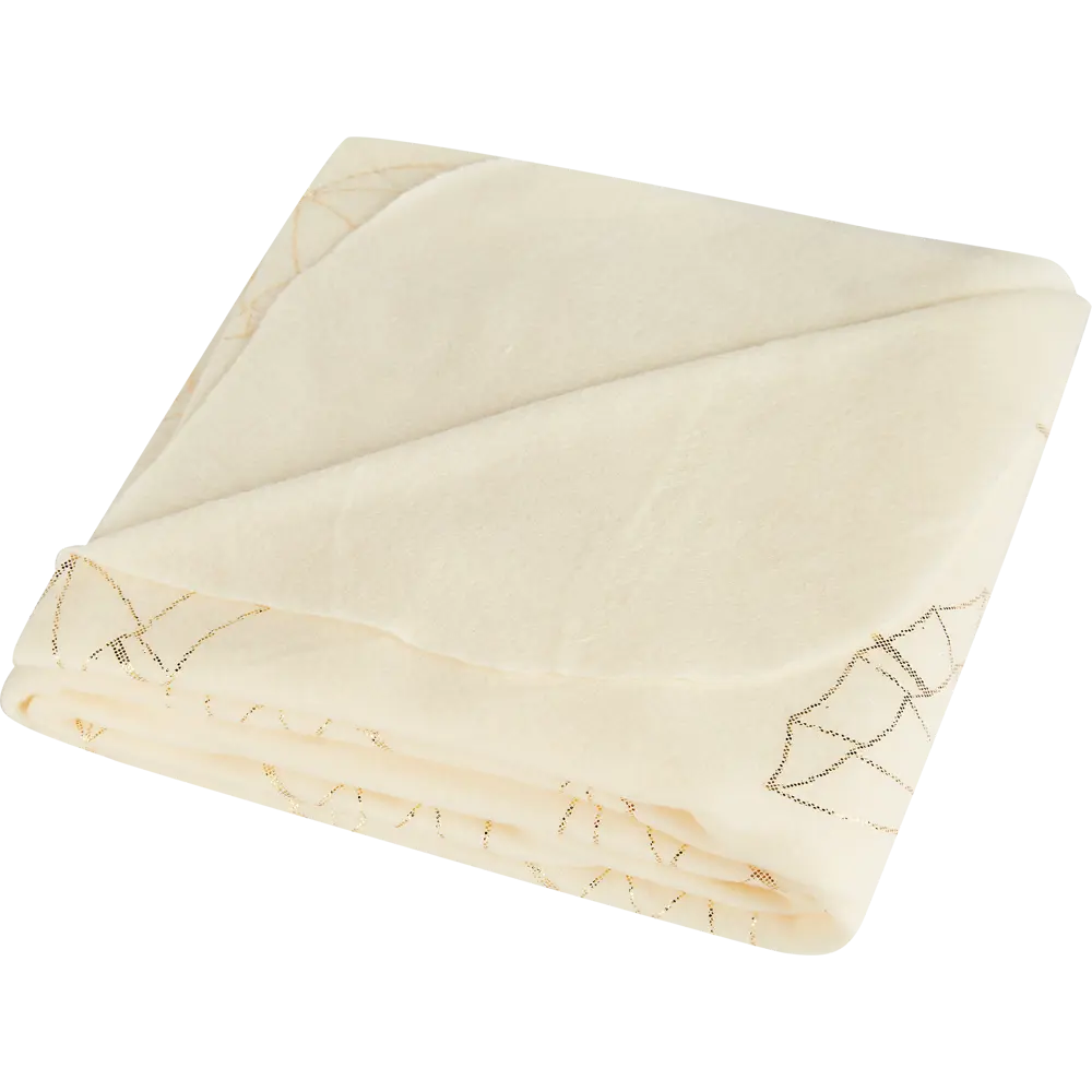 Плед Parapluie 130x170 см флис цвет золотой Ardenza STLM-2136650