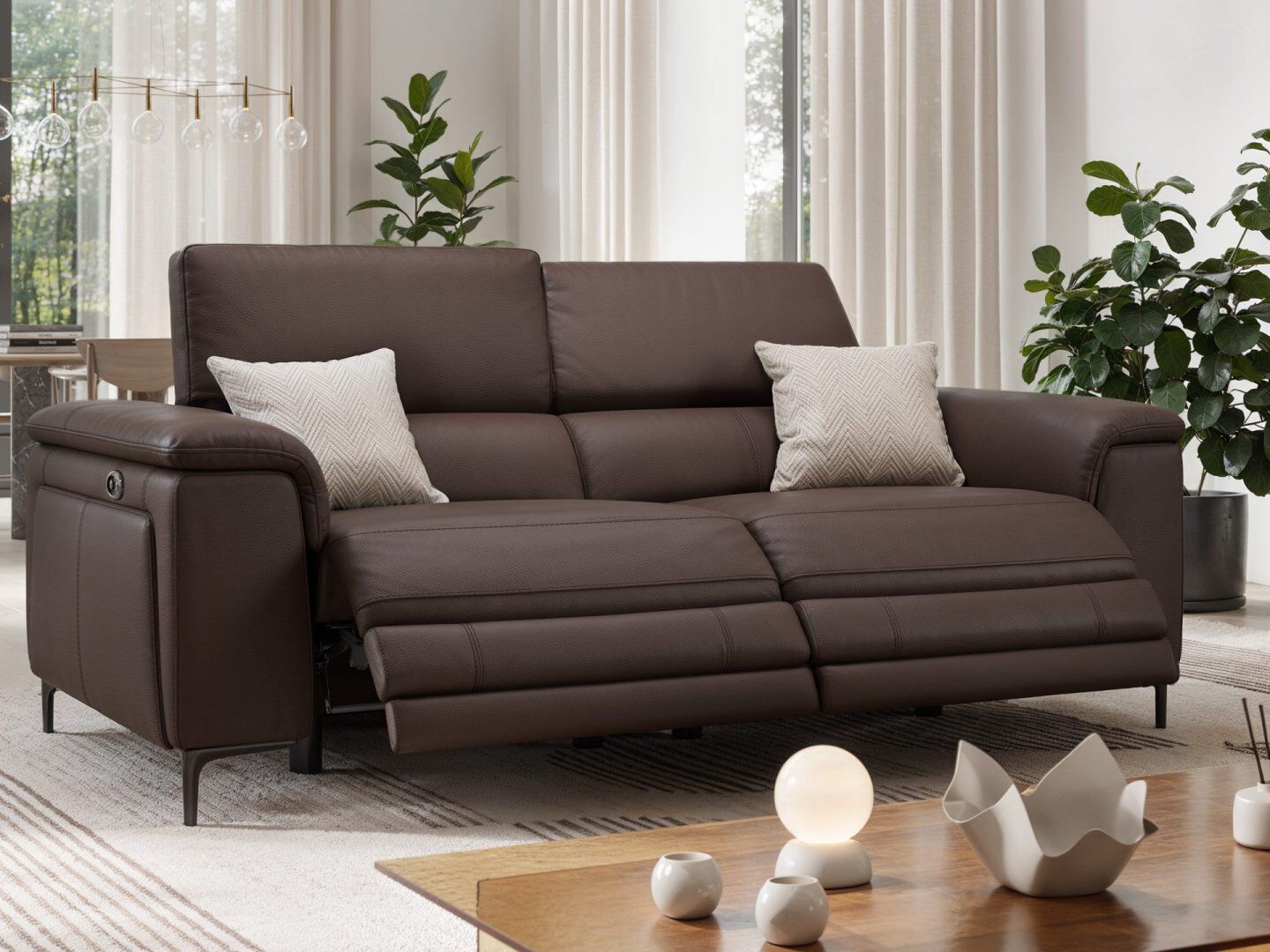 3-местный кожаный диван Sofanella Marino ARCH-00142115 - Вид №4