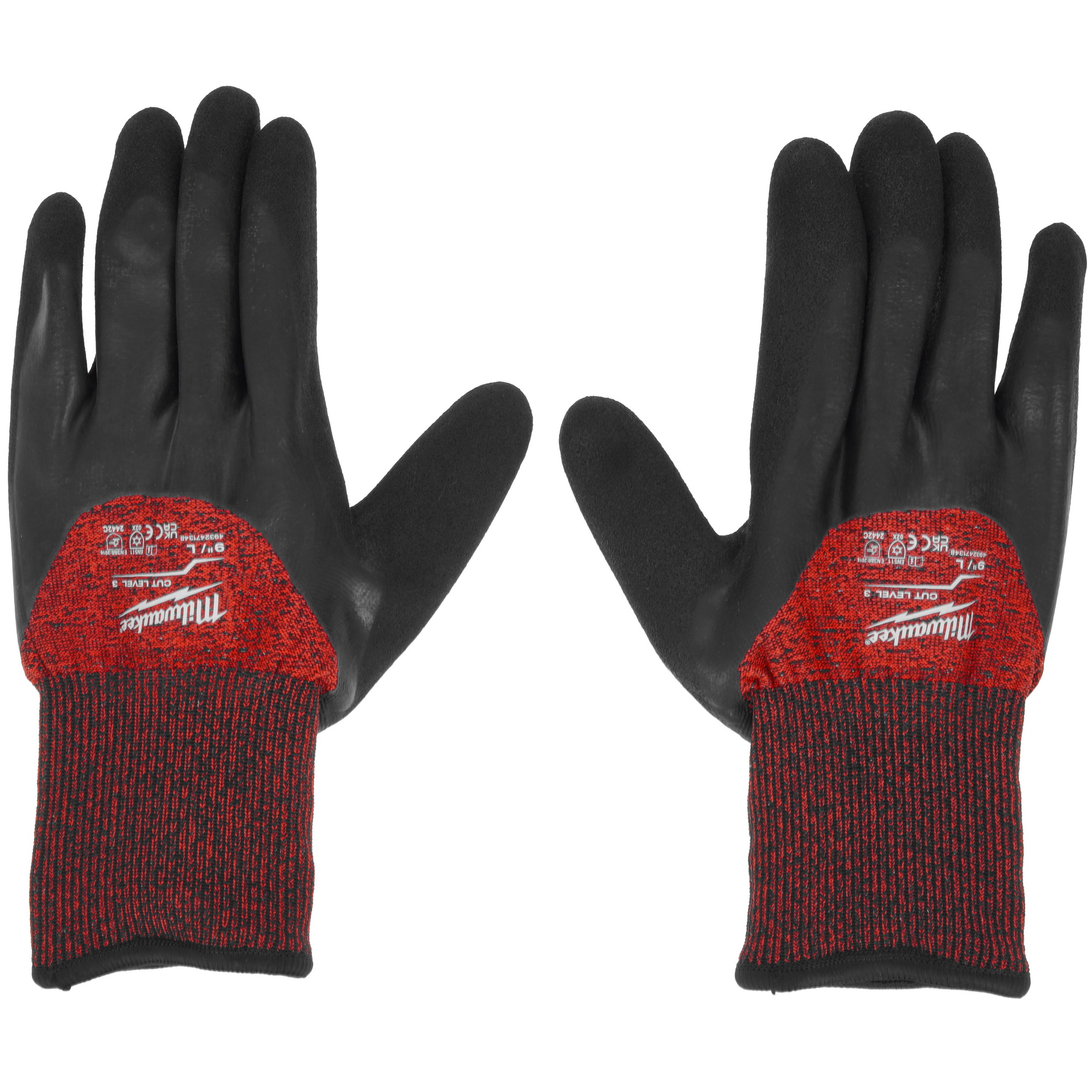 Перчатки трикотажные Milwaukee Winter Cut level 3/C 9/L 5631836 STDN-0066094