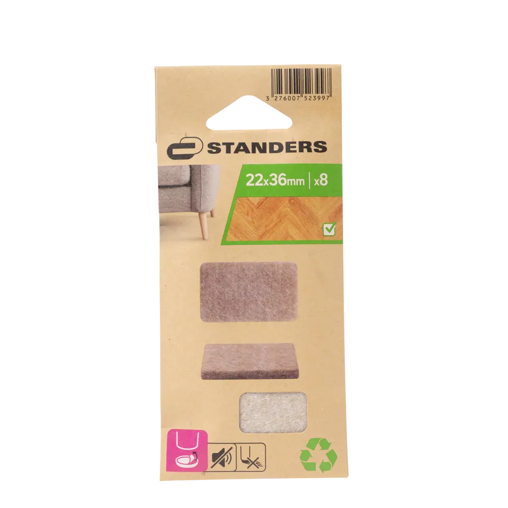 Лист фетра Standers 22x36 мм, 8 шт STLM-2119984 - Вид №1