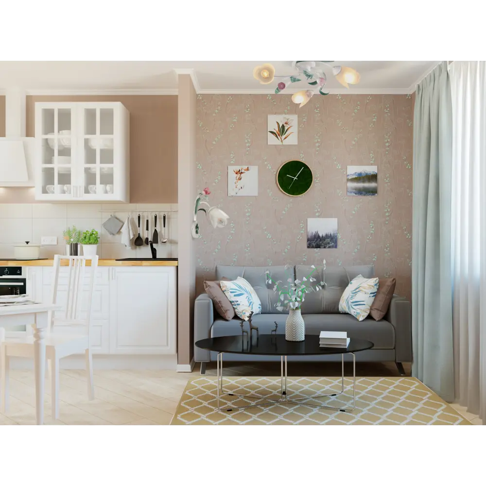 Штора на ленте "Топ 1000" 140х280 см цвет экрю 18523096 STLM-2058882 INSPIRE  - Вид №7