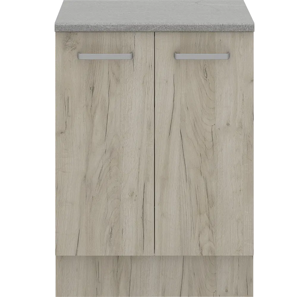 Напольный кухонный шкаф Дейма темный 60 см с элегантной фрезеровкой 86720865 Santreyd STLM-1584641 - Вид №7