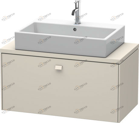 BR510309191 Brioso Тумбочка для компактной консоли Серо-коричневый декор Duravit