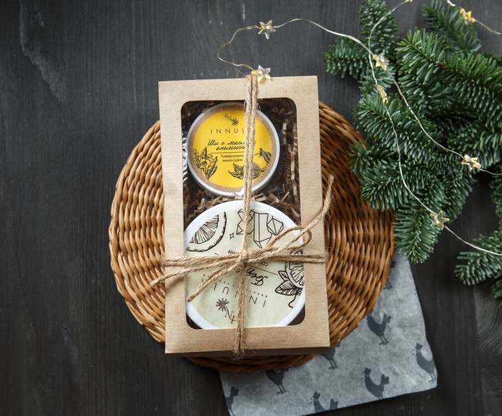 8332 Подарочный набор для тела (Соль для ванн и Масло Ши) Вкусляндия  - Вид №1