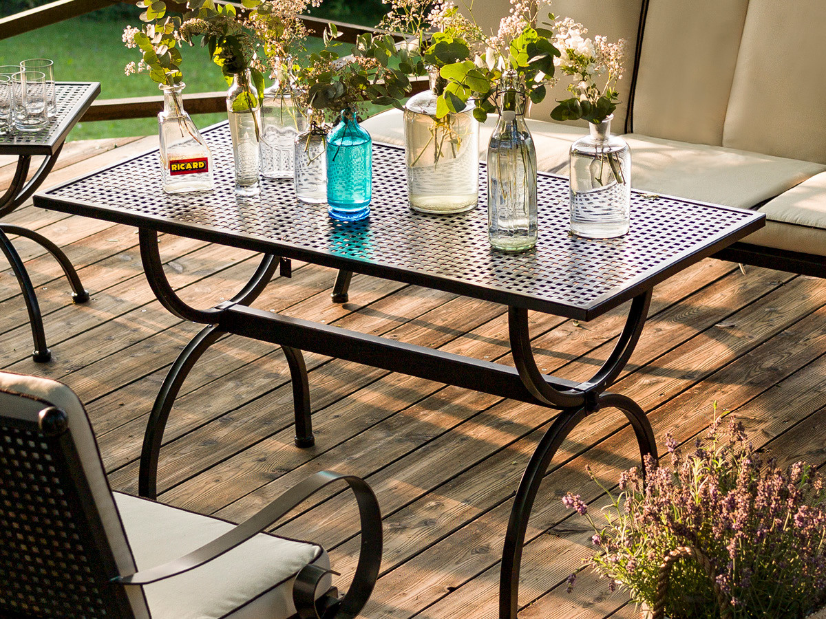 98.00.0866 Комплект для гостиной Romeo Elegance uni natural 7 предметов. - включая 2 шезлонга, 2 подушки для сиденья / спинки, простые натуральные, 1 скамейку для отдыха, 1 подушку для скамейки, простую натуральную, 1 стол для отдыха 135 × 70 Mbm - Вид №5