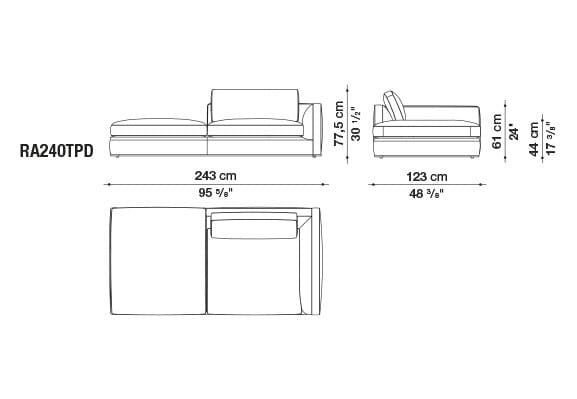 Угловой диван из ткани B&B Italia Ричард ARCH-00040927 - Вид №75